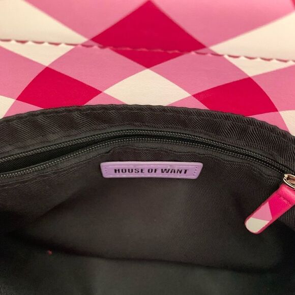 House of Want Vegan Leather Clutch Handbag - Picture 4 of 5